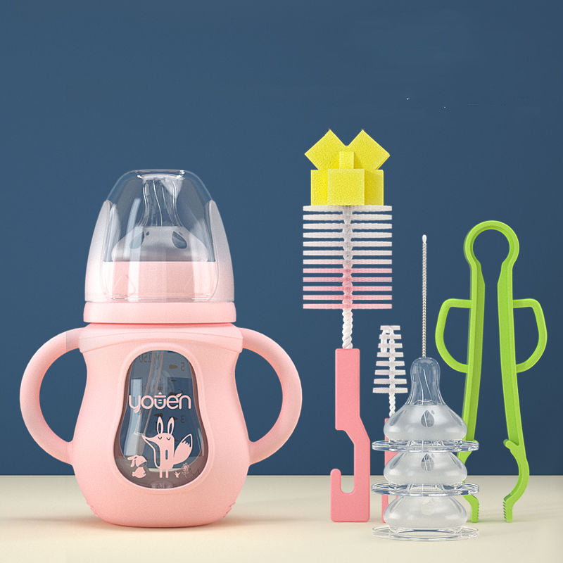 Baby Bottle Silicone Straw Water Drink
