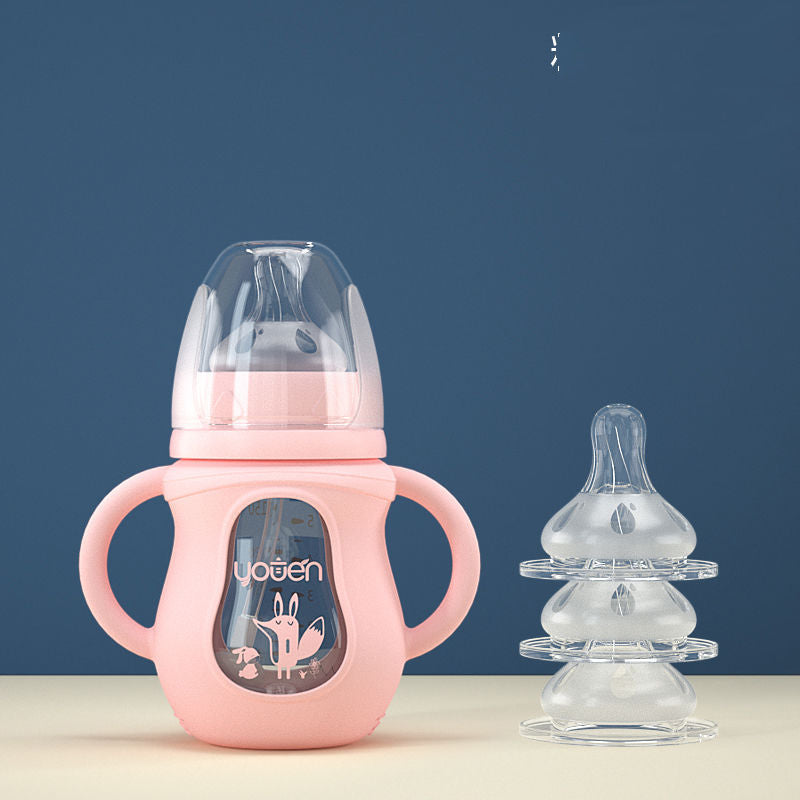 Baby Bottle Silicone Straw Water Drink